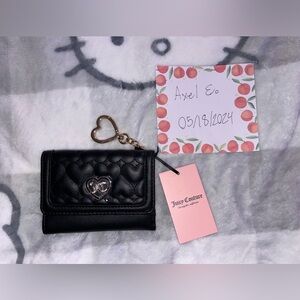 Juicy Couture Liquorice Flawless Double Sided Trifold Wallet BNWT